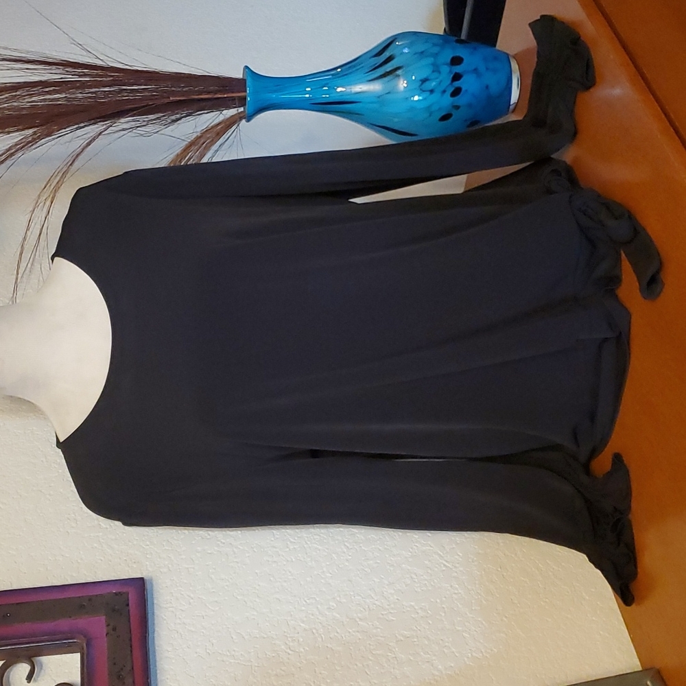 Micheal Kors Black Sheer Dress Top NWOT